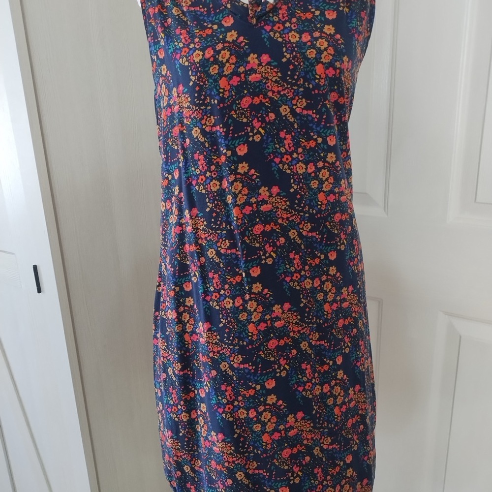 GAP Navy Floral Halter Sundress Sz S - Picture 10 of 10